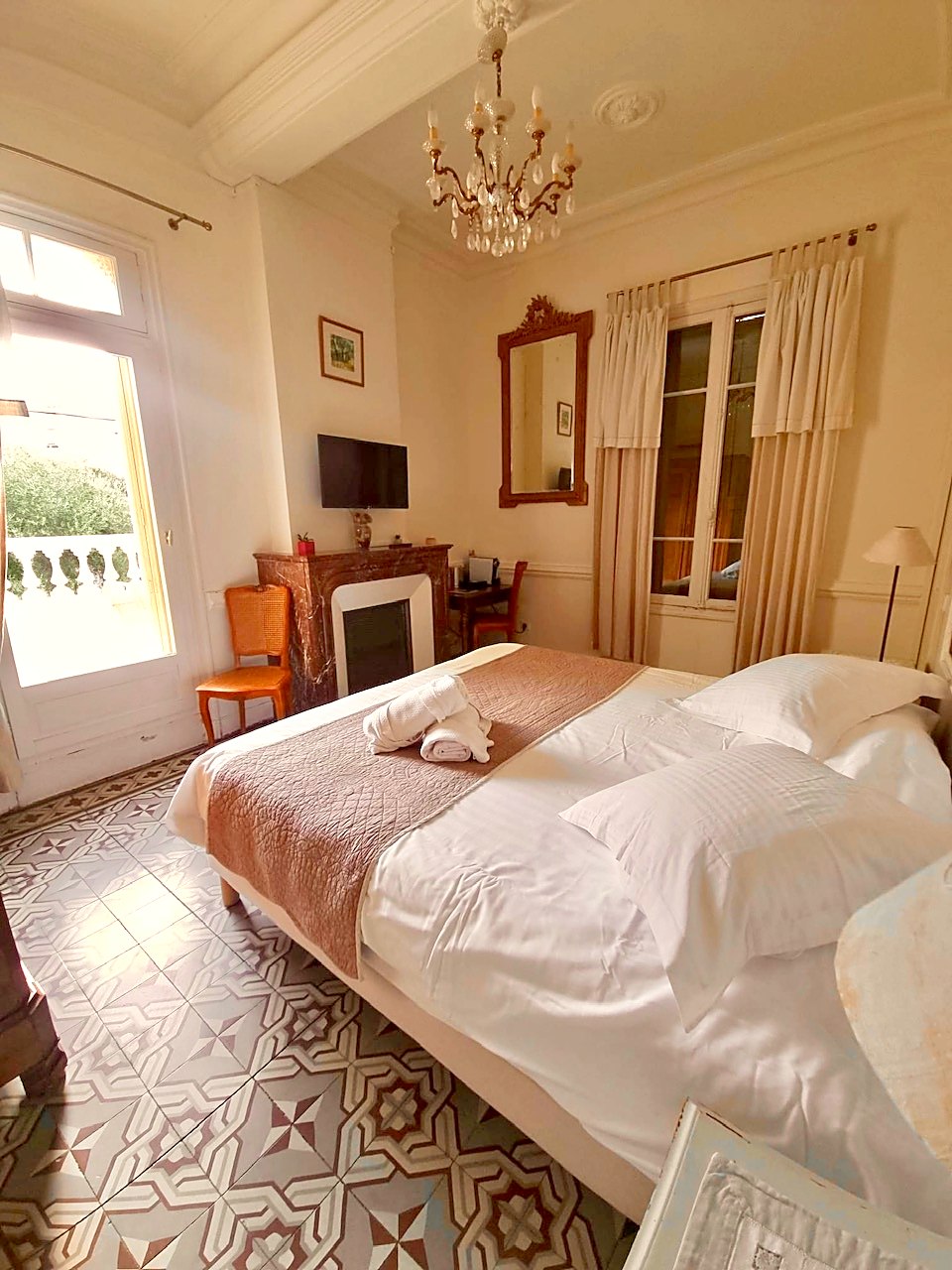 Une chambre de la maison d'hôtes